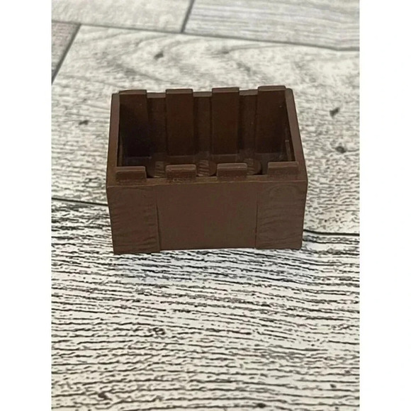 LEGO PART 30150 - Reddish Brown Crate / Box / Container - Pirates / Castle - Picture 1 of 7